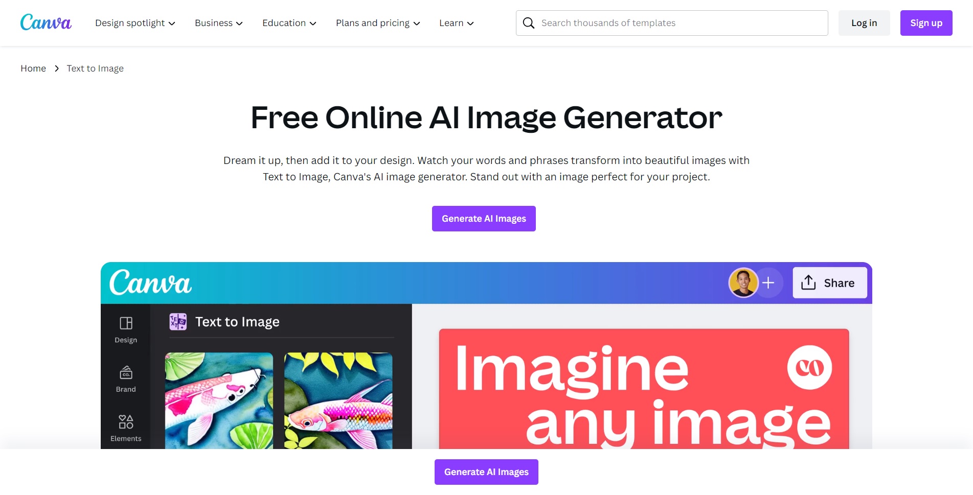 Canva Image Generator