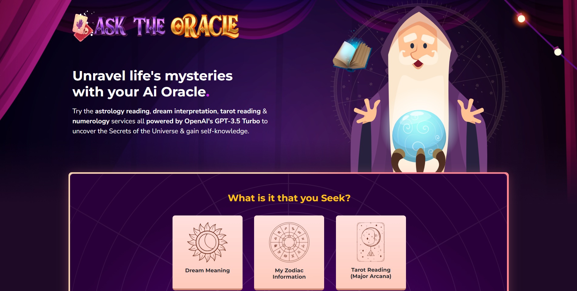 Ask the Oracle
