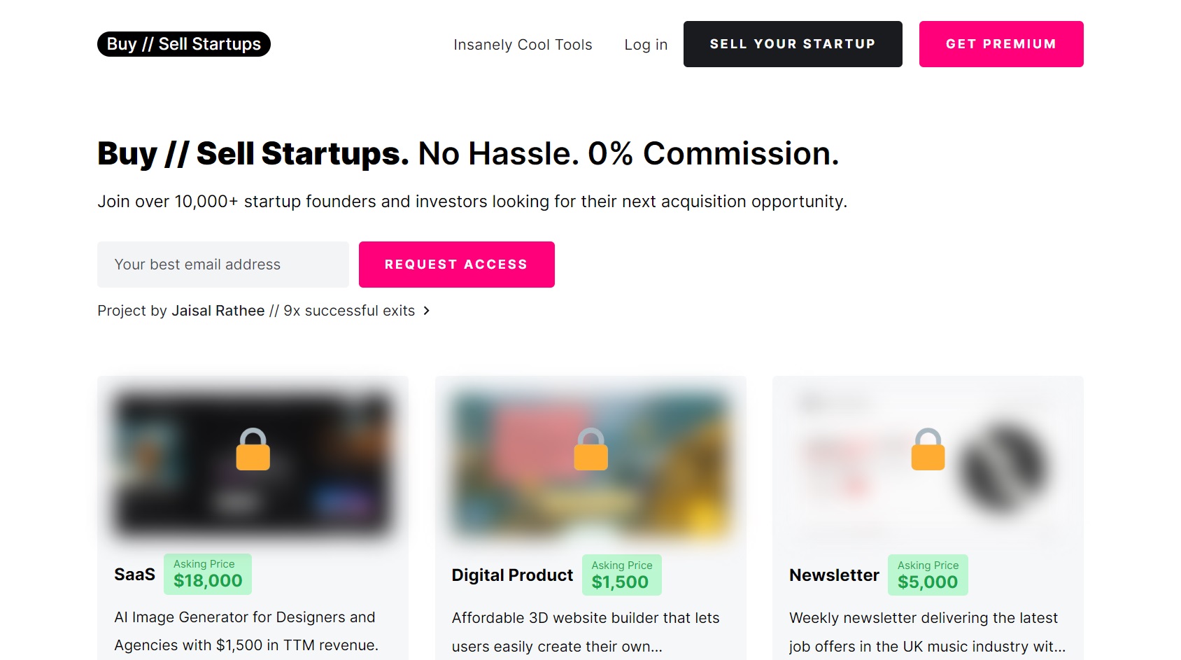 Buy Sell Startups logo