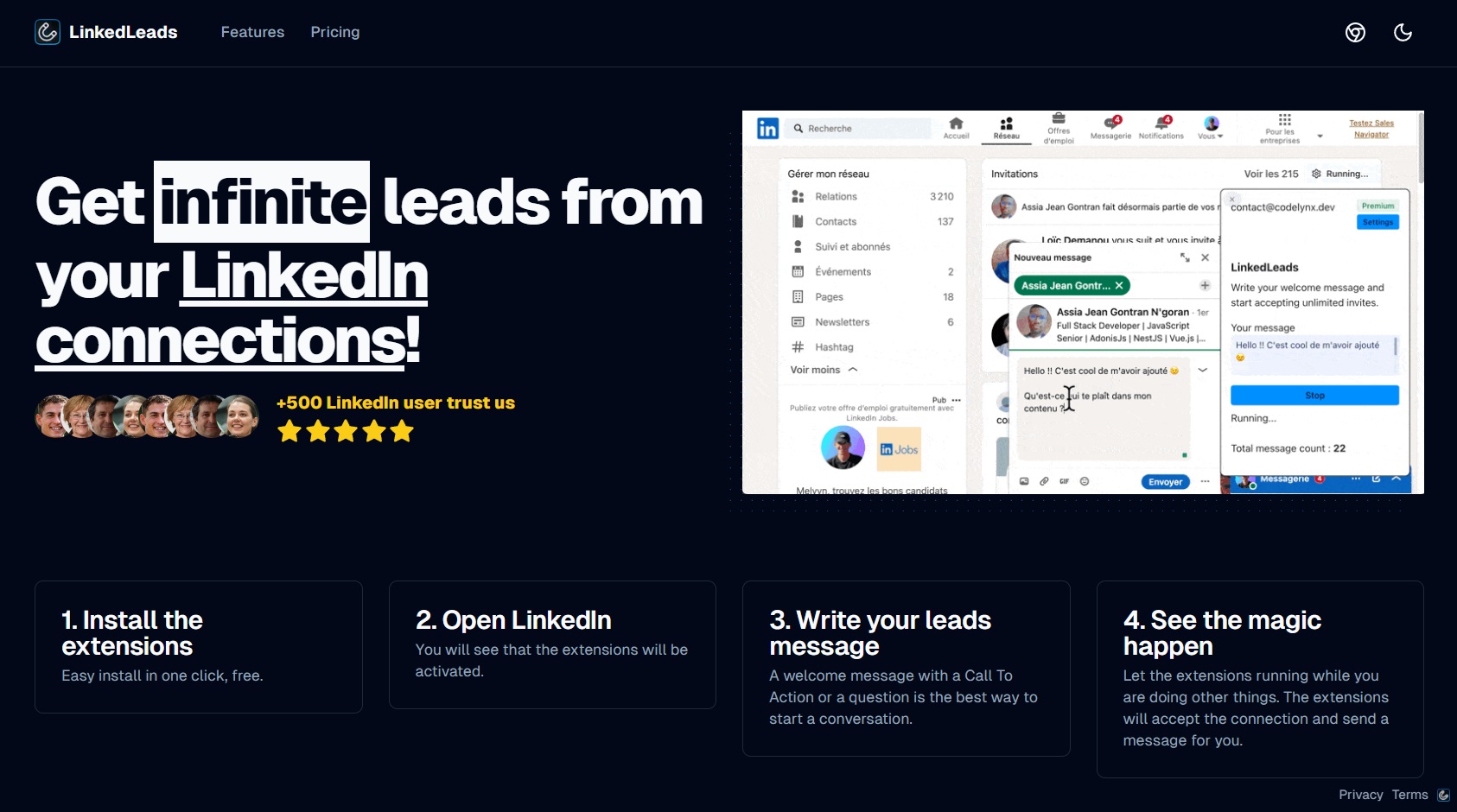LinkedLeads logo