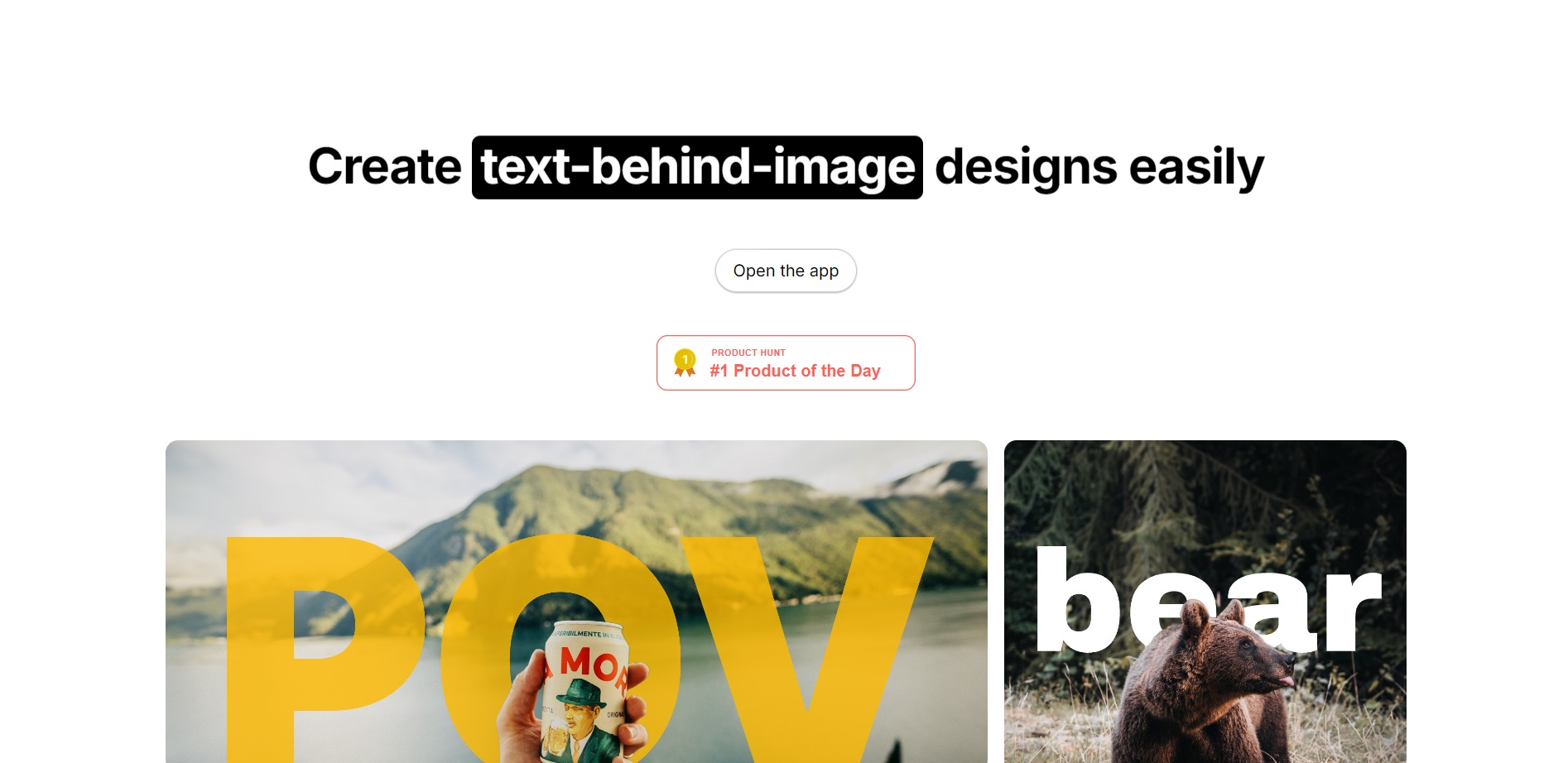 Text Behind Image logo