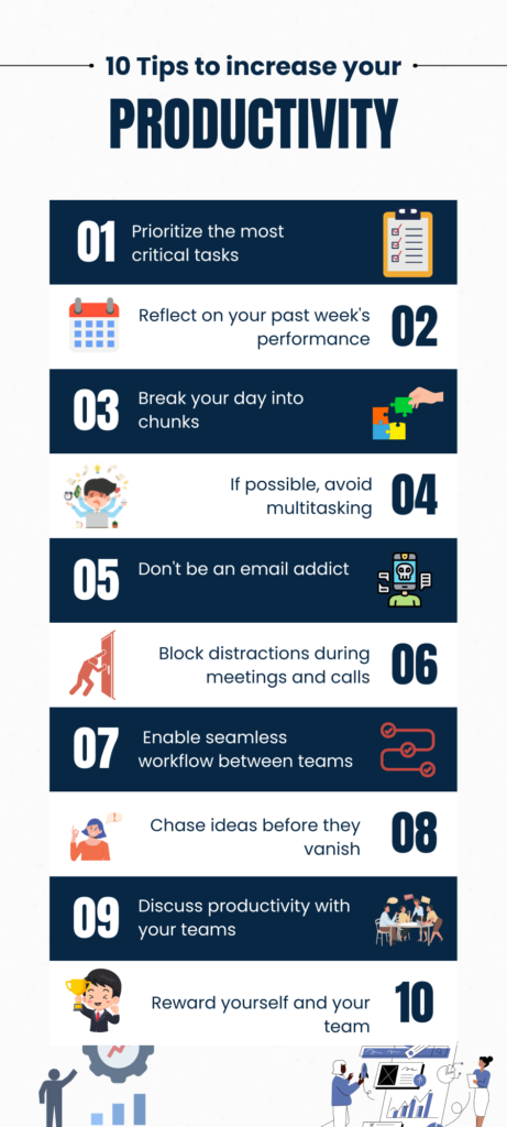 10 tips for productivity increase