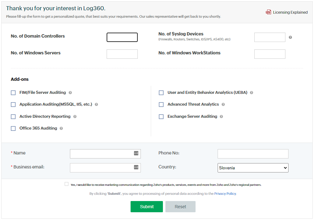 Log360 pricing