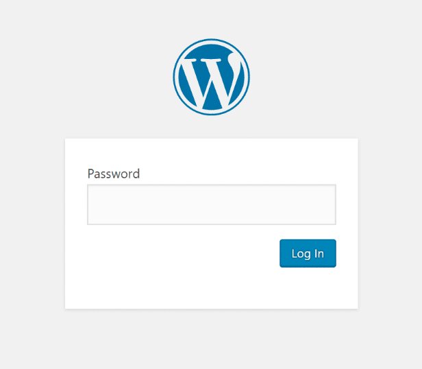 Password Protected Status
