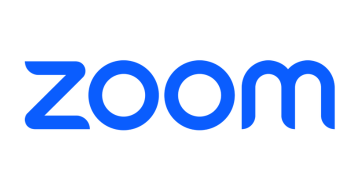 the logo for Zoom