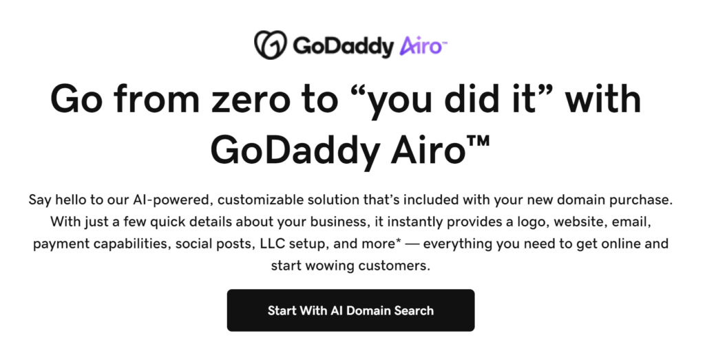 GoDaddy Airo