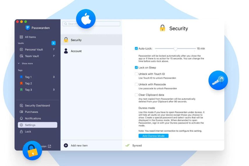 storing and managing passwords